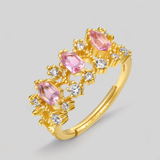 Pink Princess Adjustable Ring